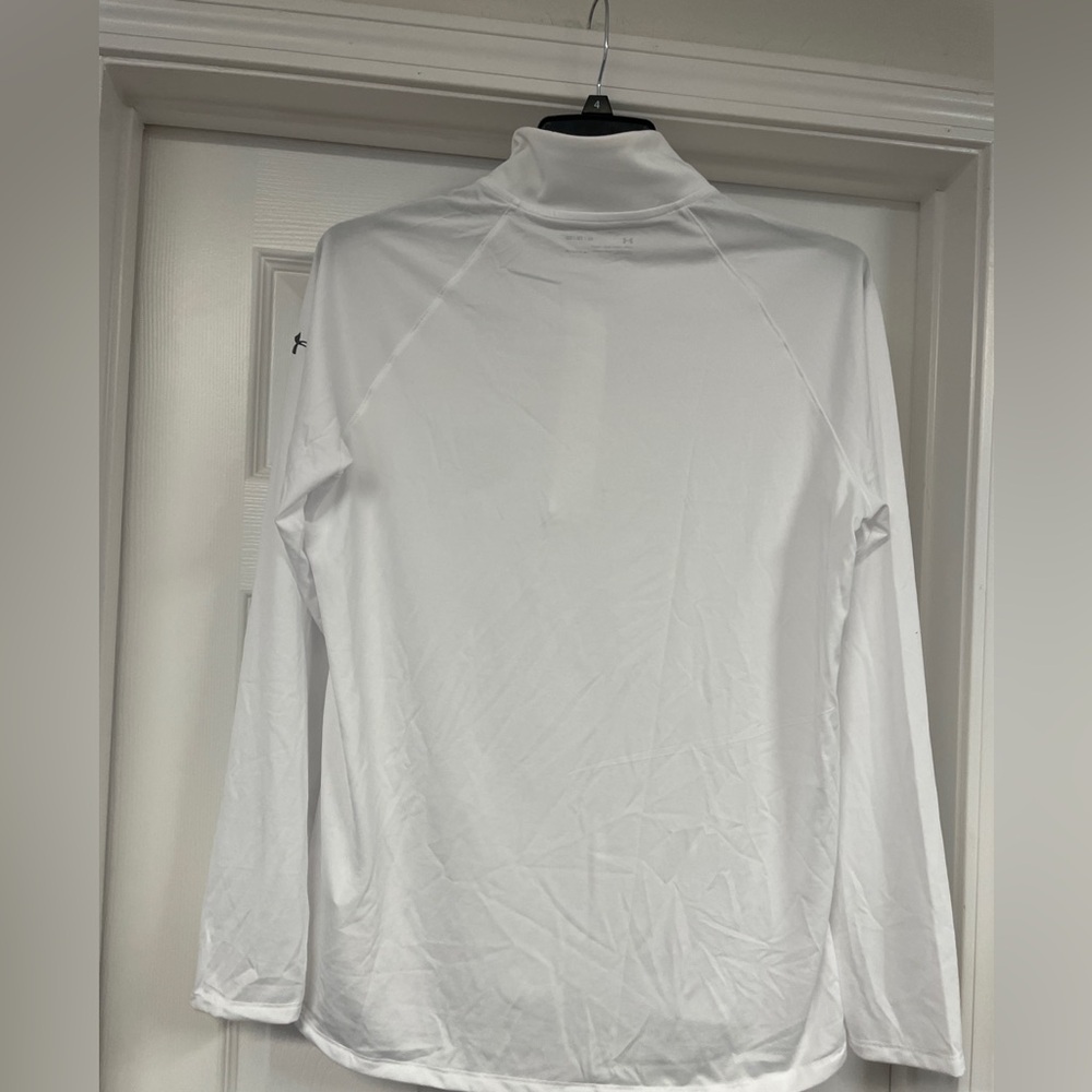NWT Under Armour White Quarter-Zip Pullover - Picture 2 of 5